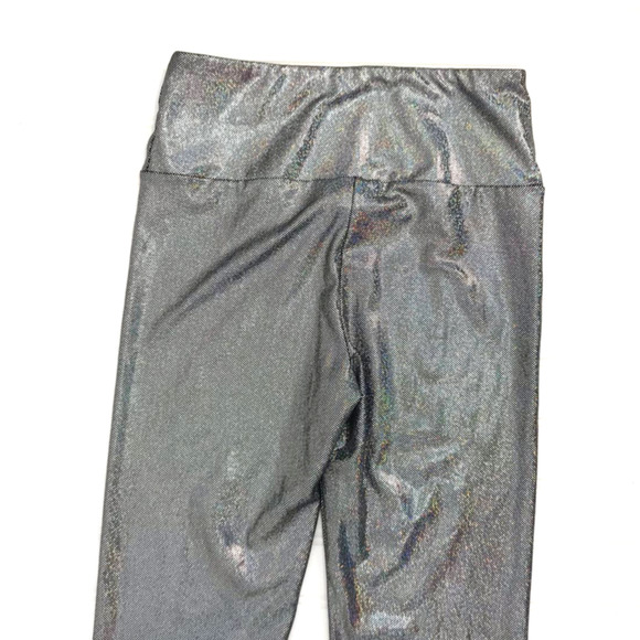 Forever 21 Metallic Silver Iridescent Leggings Size S - Picture 5 of 6